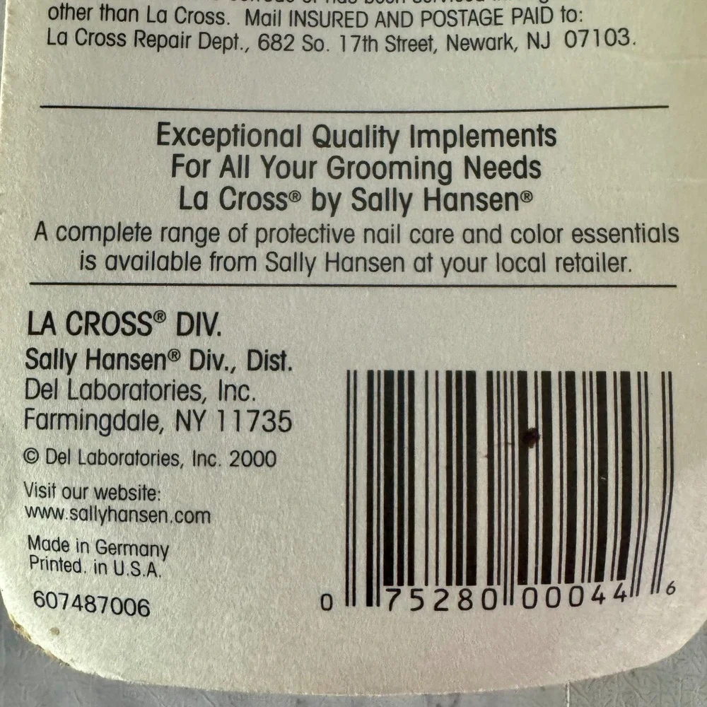 Vintage La Cross Corn & Callus Trimmer Sally Hansen 74870 Purple NIP
